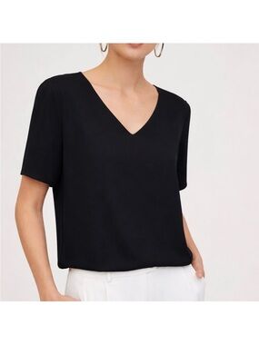 Aritzia Babaton Randy Blouse Black XS